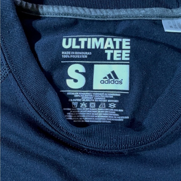 Adidas Men's Black T-Shirt amplifier tee size small ultimate tee sports shirt - Picture 3 of 4